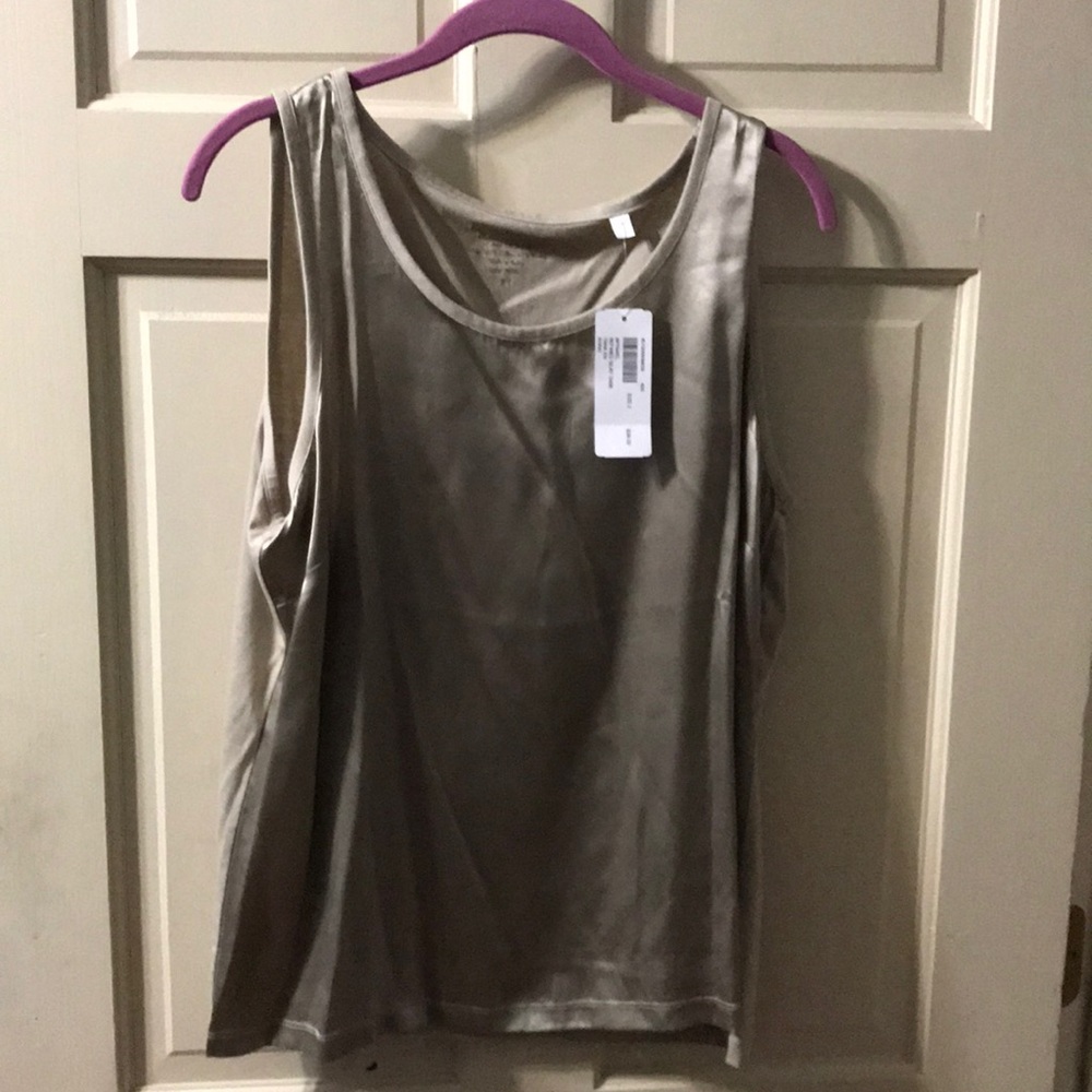 Silk Front Gold Shimmer Blouse